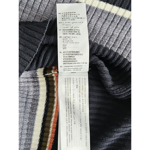 Abercrombie & Fitch Knit Tube Dress Size XS Bodycon Horizontal Stripe Old Money - Picture 12 of 13